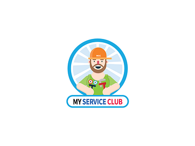 Serviceman Logo character logo service