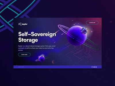 UI Design Landing Page Kepler branding graphic design logo ui