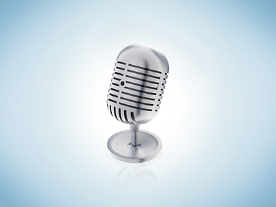 Microphone icon 3d audio c4d icon microphone sound