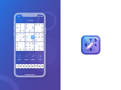 Sudoku Game Concept app game icon interface ios sudoku