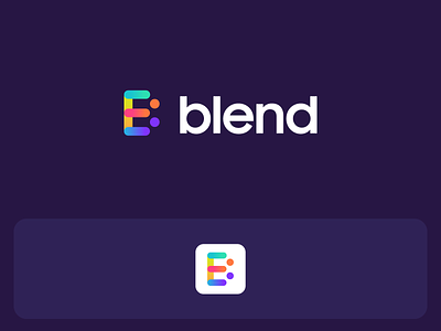 Blend | App Logo Design animation badrrehman brand brandidentity branding icon illustration typography vectorart visualstyle