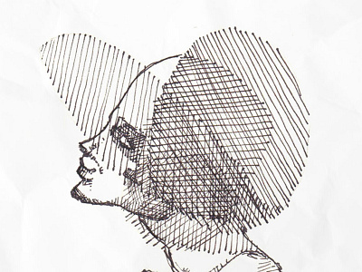 Fine Hats Series drawing fine art illustration naked pen(0.4) woman