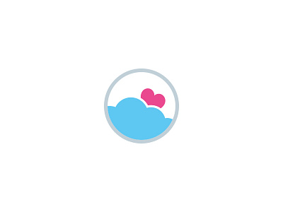 Charity Logo bereavement blue breeze charity cloud icon logo love pink wind