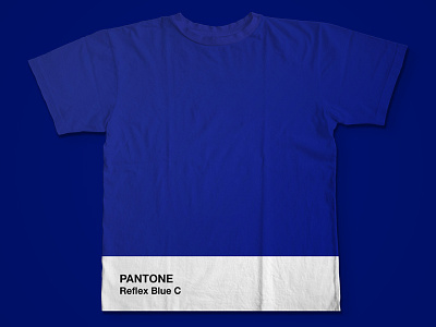 Pantone T Shirt blue pantone print reflex tshirt