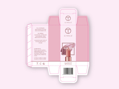 Lipstick Packaging1 artworking lipstick packaging pink print design