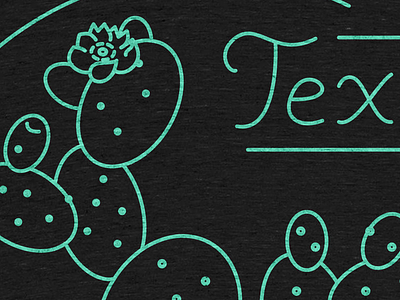 Texas Cactus botanical accuracy cactus line art prickly pear shirt t shirt texas