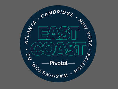 Pivotal Labs East Coast Ops Team Logo design east coast logo