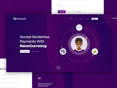 PaySquare UI design ui