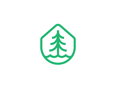 mountain river forest symbol adventure artdirection badge brand identity branding forest hiking icon landscape illustration logo logos mark mountain outdoor river symbol vector