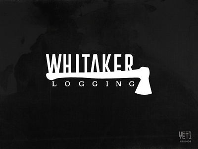 Whitaker Logging logging logo lumberjack