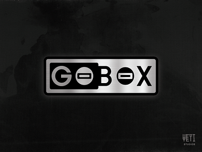 Go Box Cargo Storage branding go box logo design metallic