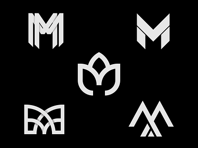 M marks branding design icon identity illustrator letter lettering logo m mark mill monogram tech
