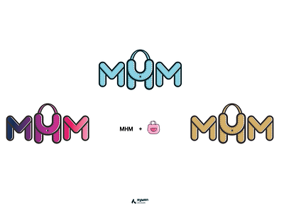 MHM ACCESSORIES accessories bag branding design icon illustrator lettering logo type woman