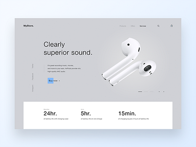 Airpods. First Section. airpods appdesign apple figma landingpage ui uidesign uidesigner uitrends ux webdesign