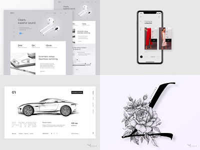 My #Top4Shots on Dribbble from 2018 airpods app appdesign design dribbble figma flower flower logo landingpage logo logotype melart photoshop typography ui uidesign uidesigner uitrends ux webdesign