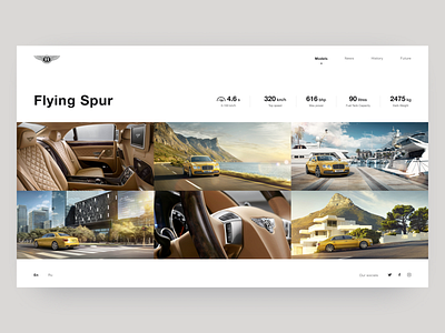 Models. Flying Spur. BENTLEY. 100 EXTRAORDINARY YEARS car concept design dribbble figma luxury luxury car melart photoshop sportcar typography ui uidesign uidesigner uitrends user interface design userinterface ux web webdesign