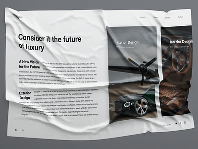 BENTLEY. 100 EXTRAORDINARY YEARS art bentley concept design figma interaction interface luxury luxury car models car motion photo promo typography ui ux web webdesign website веб дизайн