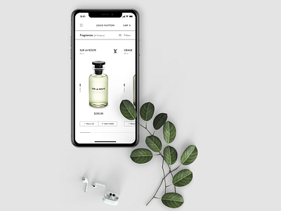 Louis Vuitton Mobile appdesign design dribbble ecommerce figma fragrance melart mobile mobile design photoshop product card product page store typography ui uidesign uidesigner uitrends ux webdesign