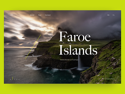 Faroe Islands design dribbble faroe islands figma islands landingpage tour tourism tourist tours typography ui uidesign uidesigner uitrends user experience user interface design ux web webdesign