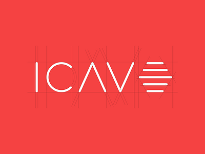 Icave Logo Design brand design icave logo red