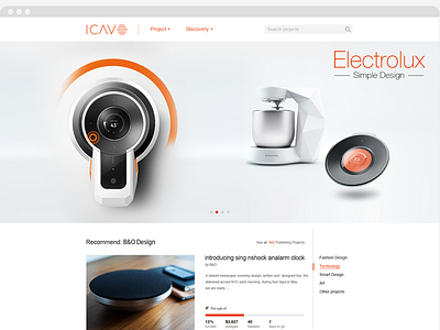 Icave Web Deisgn design gui orange ui vipui web