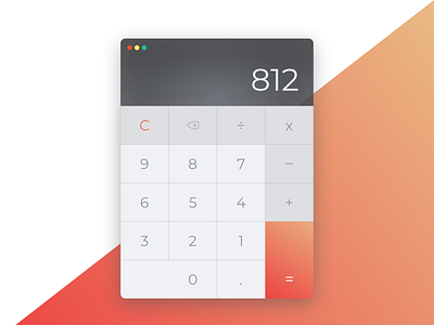 Daily UI: # 004 calculator dailui daily 100 daily 100 challenge design ui ui concept ux