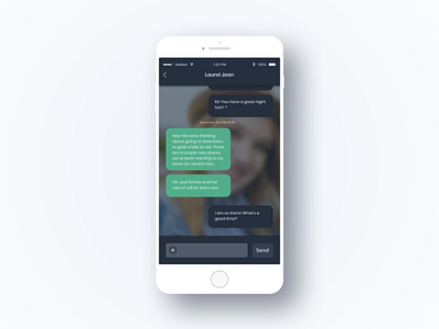 Daily UI: #013 daily 100 daily 100 challenge darkui design direct message ui ui concept