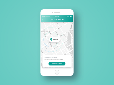 Daily UI: #020 daily 100 daily 100 challenge location app ui concept