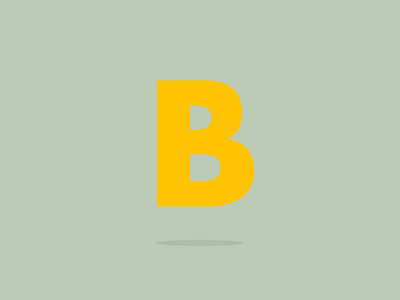 Animated "B" alphabet animation b futura gif motion graphics typography