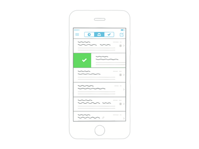 Mailbox Website (Animation Loop) animation gif iphone loop mailbox motion graphics ui