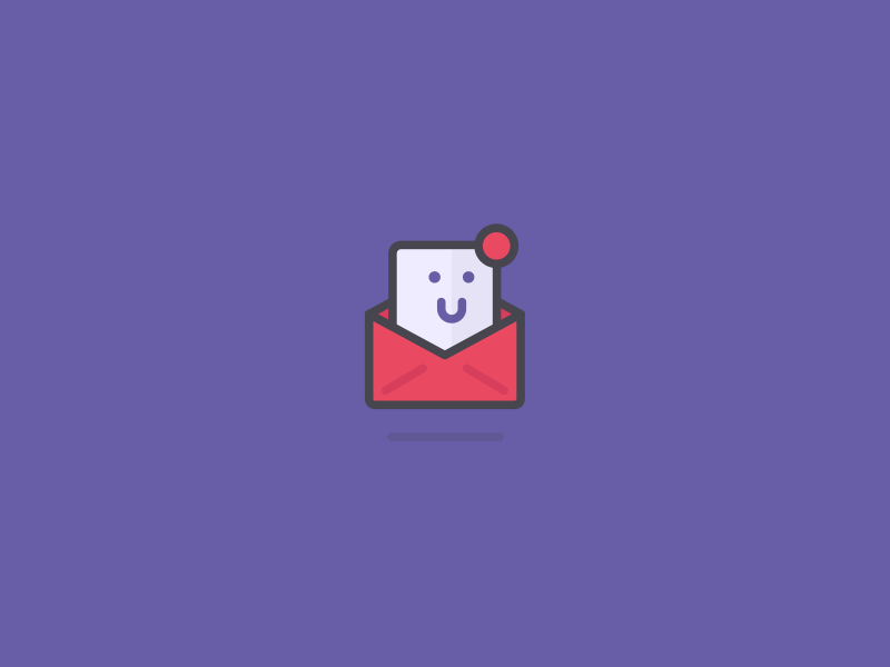 Message Notifications animation character envelope gif letter loop motion design motion graphics