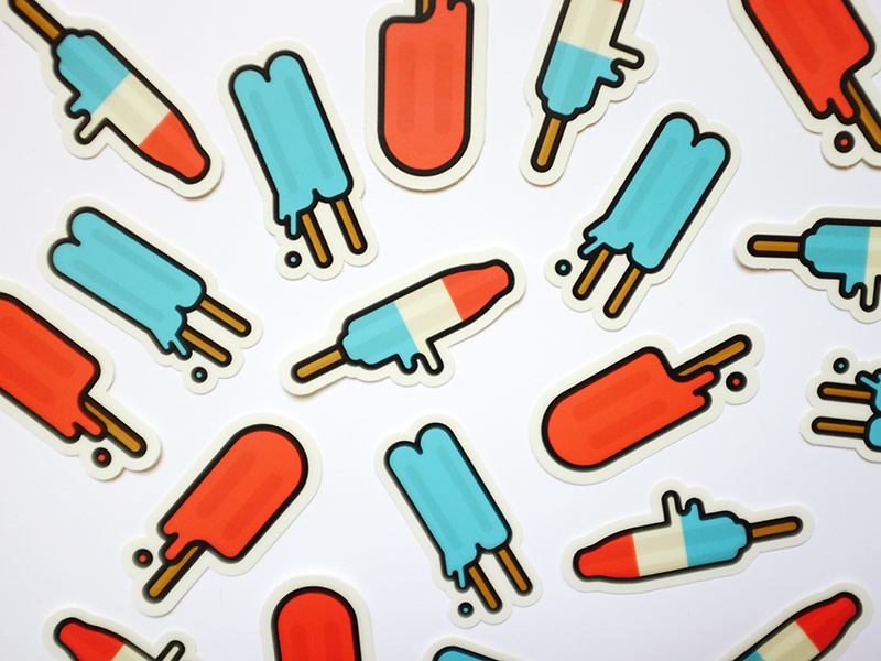 Popsicle Stickers by Brent Clouse on Dribbble