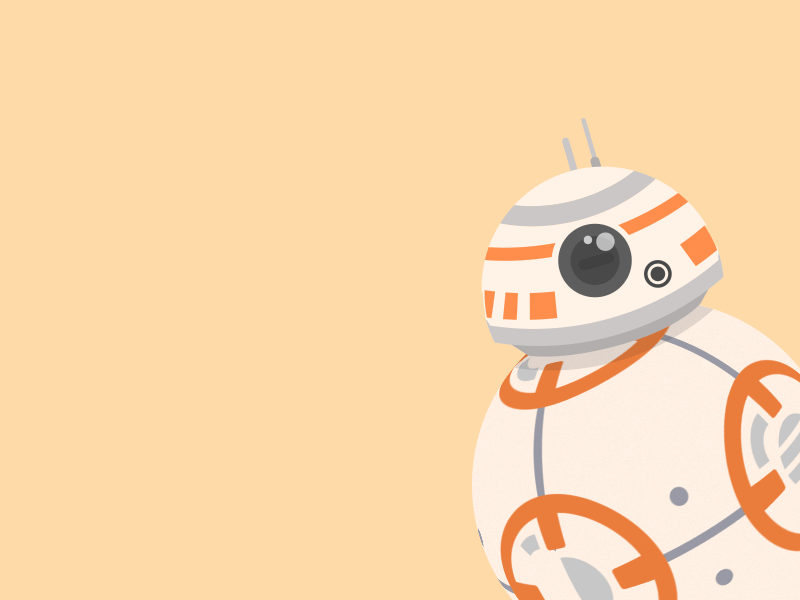 BB-8 animation gif motion design motion graphics the droid youre looking for