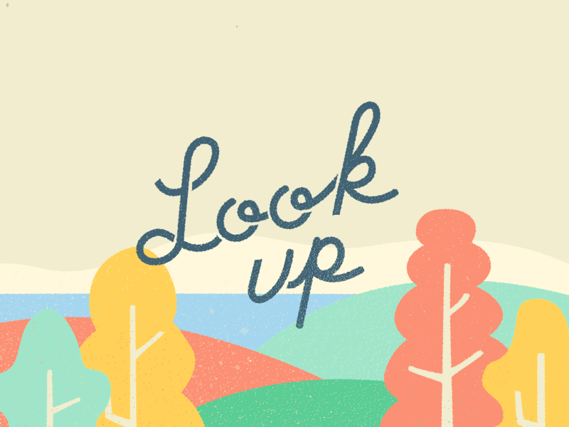 Look up! animation gif motion design motion graphics script type