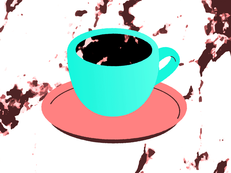 Coffee & Sugar coffee gif loop marble motion mug