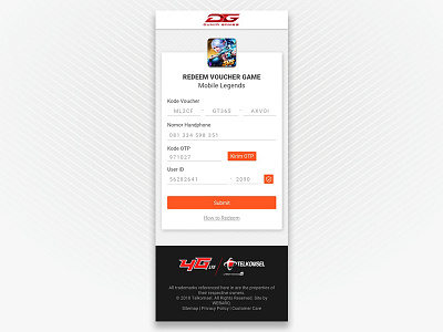 Redeem Voucher Page desain duniagames redeem redeem coupon singlepage ui ui ux design uidesign voucher