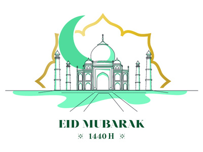 Eid Mubarak design eid eid mubarak event green greeting greetings icons idul fitri illustration islam moslem mosque ramadan ramadan kareem