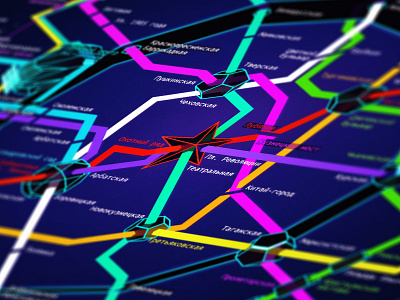 Moscow metro map