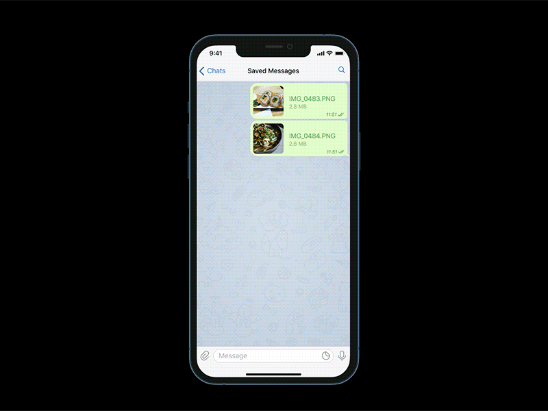 Telegram concept mobile telegram ui ux