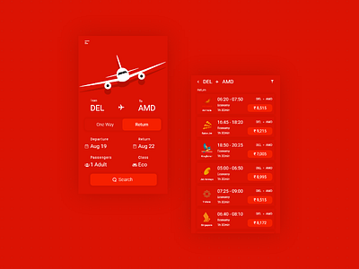 Flight Booking App✈️ aircraft airport app booking challenge illustration uplabs