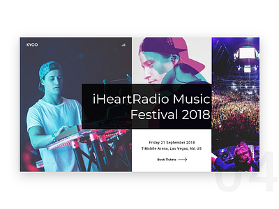 UI Challenge Day 04 - Concert kygo ui challenge