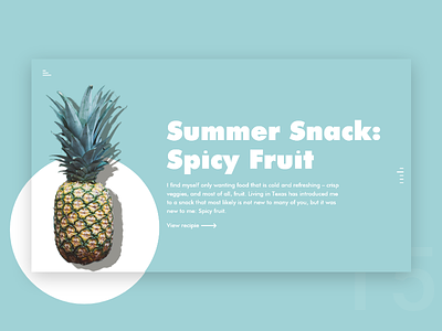 UI Challenge Day 16 - Summer snaks design pineapple ui ui challenge