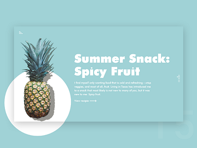 UI Challenge Day 16 - Summer snaks