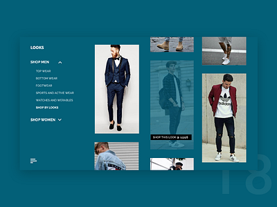 UI Challenge Day 18 - Looks Men's fashion ui ui challenge