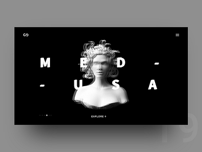 UI Challenge Day 19 - M E D U S A greek greek god medusa ui ui challenge