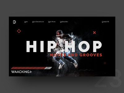 UI Challenge Day 23 - Moves & Grooves 2018 balck dance hiphop red red and white ui challenge