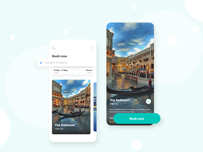 Booking app abstract art booking clean clean app design color concept dailyui design design app flat flatdesign free green hotel interface minimal task typography ui pack