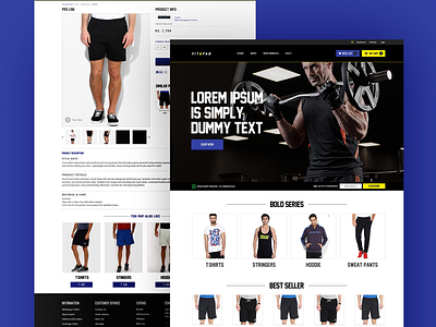 Fitness E-Commerce Web Design by Arjun Mahajan on Dribbble