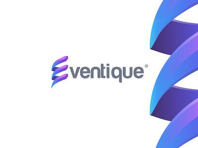 Eventique branding! electric energy eventique events logo logodesignlove logodesigns logodesinger logomark purple spark symbol