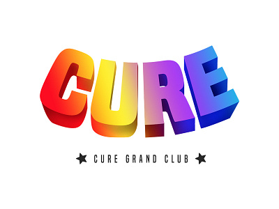 Cure bar club color cure design graphic holi logo logomaker minimalist shot sports